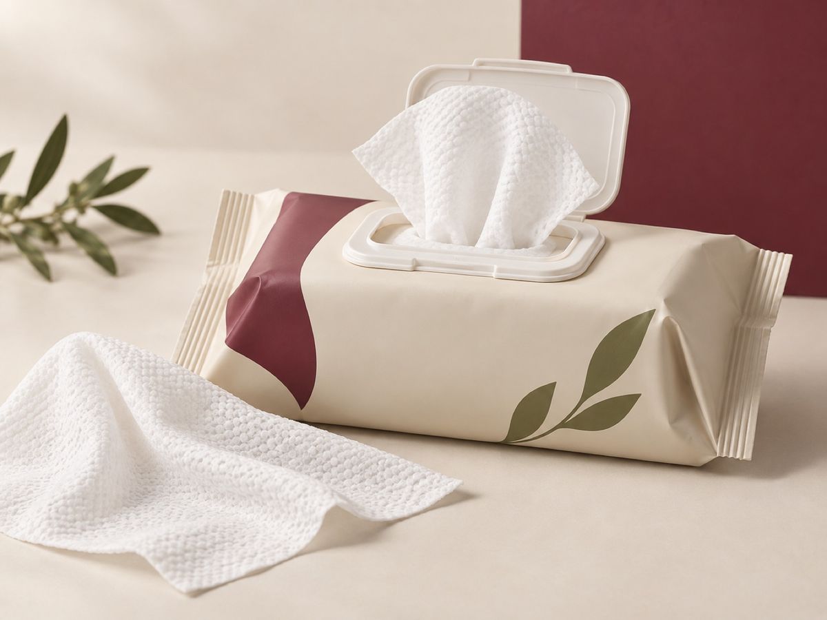 Private label baby wet wipes soft pack with flip-top lid
