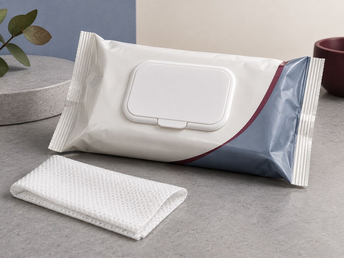 Antibacterial disinfecting wipes soft pack for surfaces